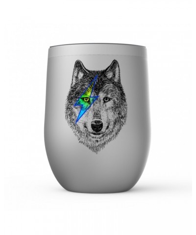 Music Life Stemless Wine Tumbler | Glam Rock Wolf Stemless Wine Tumbler $10.24 Drinkware