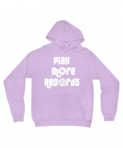 Music Life Hoodie | Play More Records Hoodie $5.96 Sweatshirts