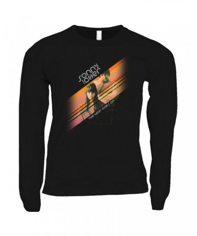 Sonny & Cher Long Sleeve Shirt | The Beat Goes On Orange Stripes Shirt $3.52 Shirts