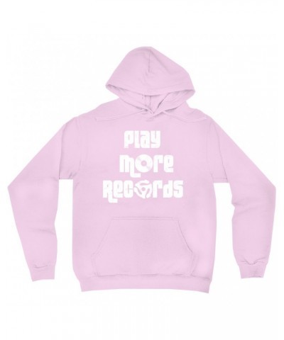 Music Life Hoodie | Play More Records Hoodie $5.96 Sweatshirts