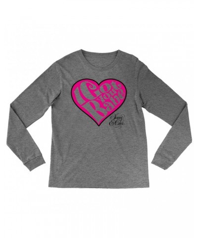 Sonny & Cher Heather Long Sleeve Shirt | I Got You Babe Heart And Logo Shirt $8.79 Shirts